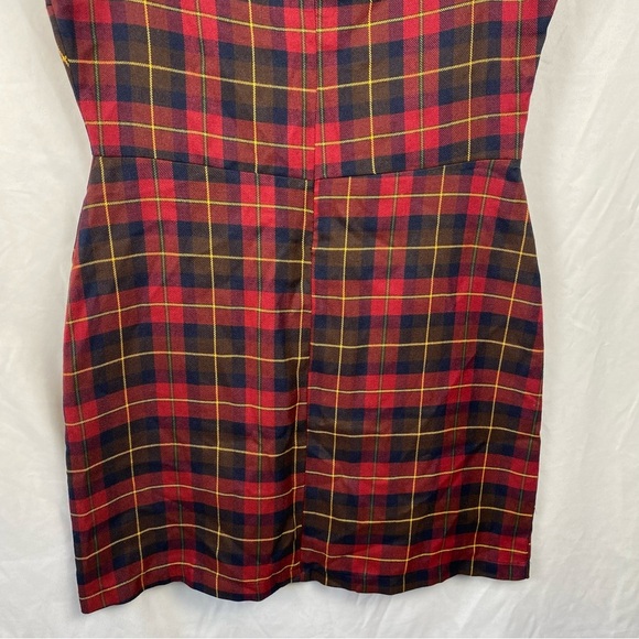 Nasty Gal Collection Women’s Plaid Mini Dress Size 8 - Picture 15 of 16